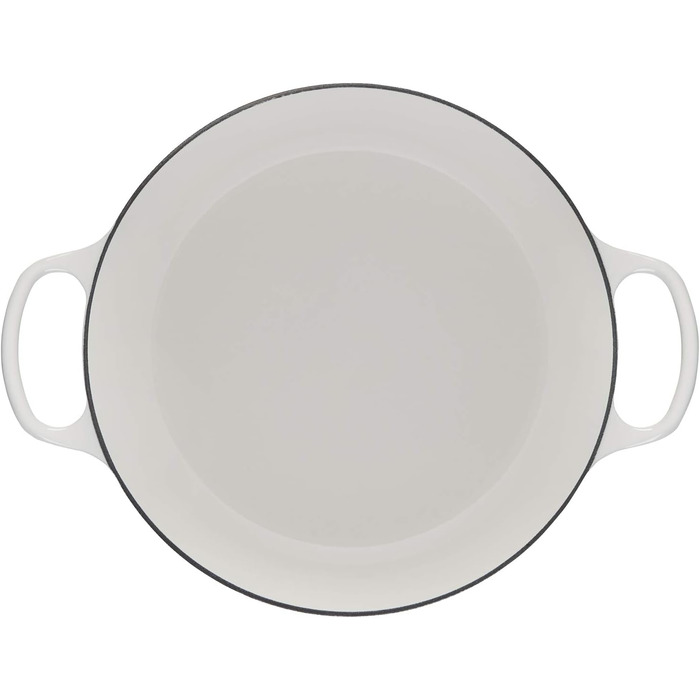 Каструля Le Creuset Signature з чавуну, Ø 30 см, 3.5 л, для всіх типів плит (вкл. індукція), біла