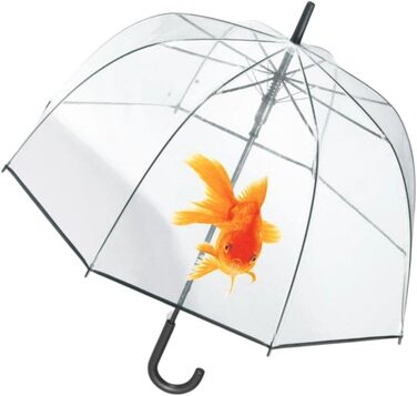 Щасливий дощ паличка парасолька автоматичний дзвіночок парасолька прозора золота рибка
