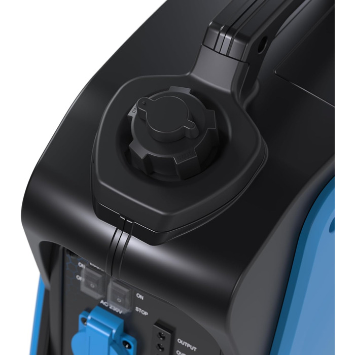 Güde Inverter Stromerzeuger ISG 2000-2: Інверторний генератор струму Güde ISG 2000-2 (2000 Вт, 4-тактний бензиновий двигун, 2.11/2.86 кВт, до 5.9 годин роботи, 4.1 л паливний бак, захист від перевантаження, ECO-режим, антивібраційні ніжки)