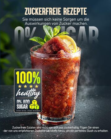 Машина для приготування сляшів 2L, без льоду, для дому, самоочищення, 5 режимів, сляші, молочні коктейлі, фраппе та заморожені коктейлі (оновлена версія), сірий колір