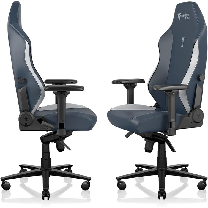 Крісло ігрове Secretlab Titan Evo - чорне, штучна шкіра (X-Large, Royal), регульоване, ергономічне, комфортне, з 4D підлокітниками, магнітичним підголівником та 4-сторонньою підтримкою попереку