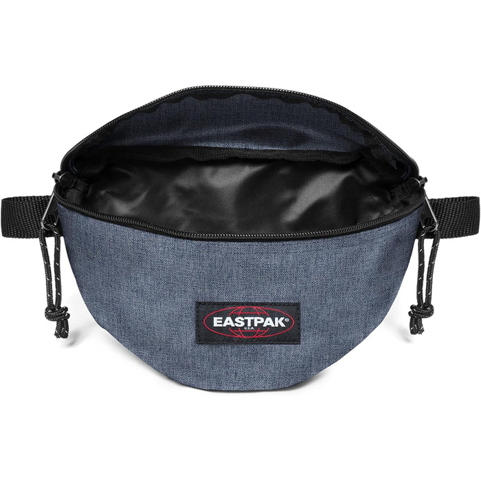 Сумка на пояс Eastpak Springer, 23 см, 2 л, синя (джинси Crafty)