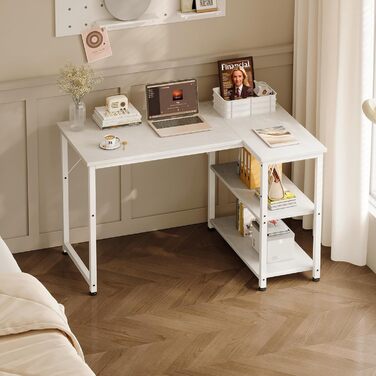 Ігровий стіл Coleshome, кутовий, з обертовим ящиком, 100x70 см, білий