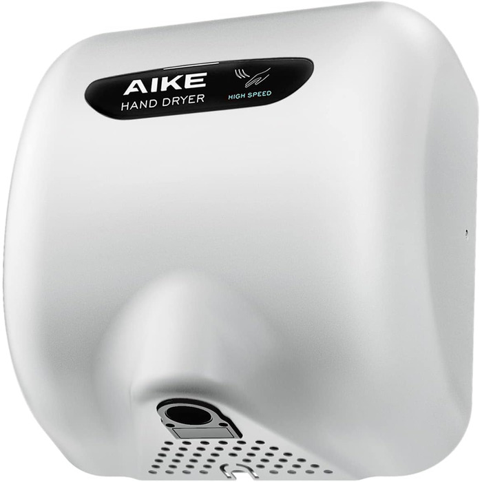 Електричний сушар для рук AIKE AK2800B ECO з сенсором, HEPA-фільтром та з нержавіючої сталі, 10-15 сек сушіння
