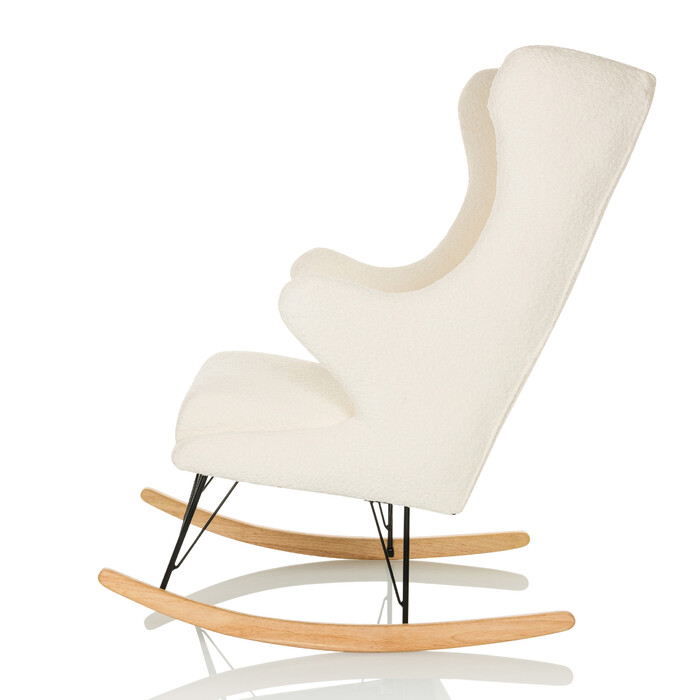 Крісло-шезлонг MAPOON, оббивка Bouclé, білий колір, hjh LIVING