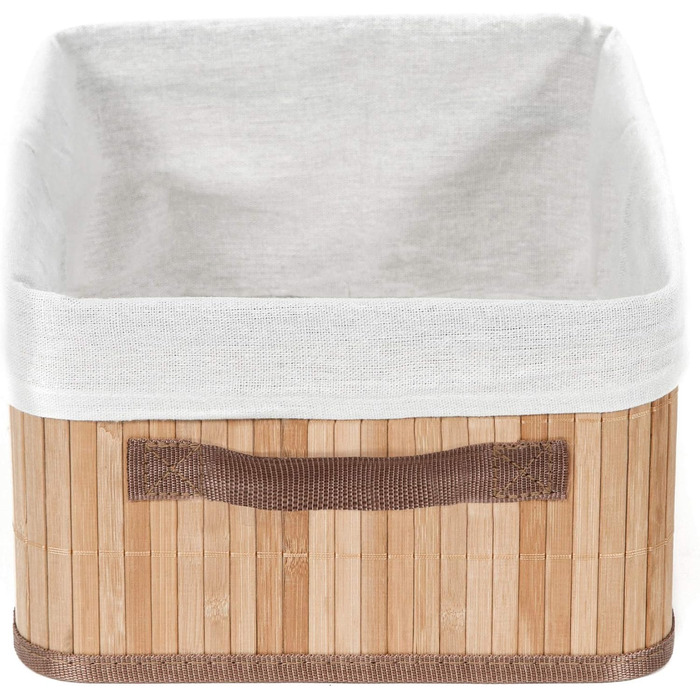 Бамбуковий кошик для білизни знімним мішком - стильний органайзер для ванної, спальні або пральні, декоративне зберігання в стилі SPA (природний, прямокутний)