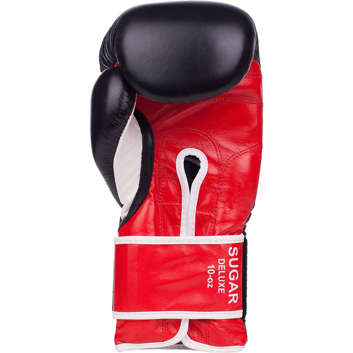 Боксерські рукавички Benlee зі шкіри Sugar Deluxe 10 Чорний / червоний