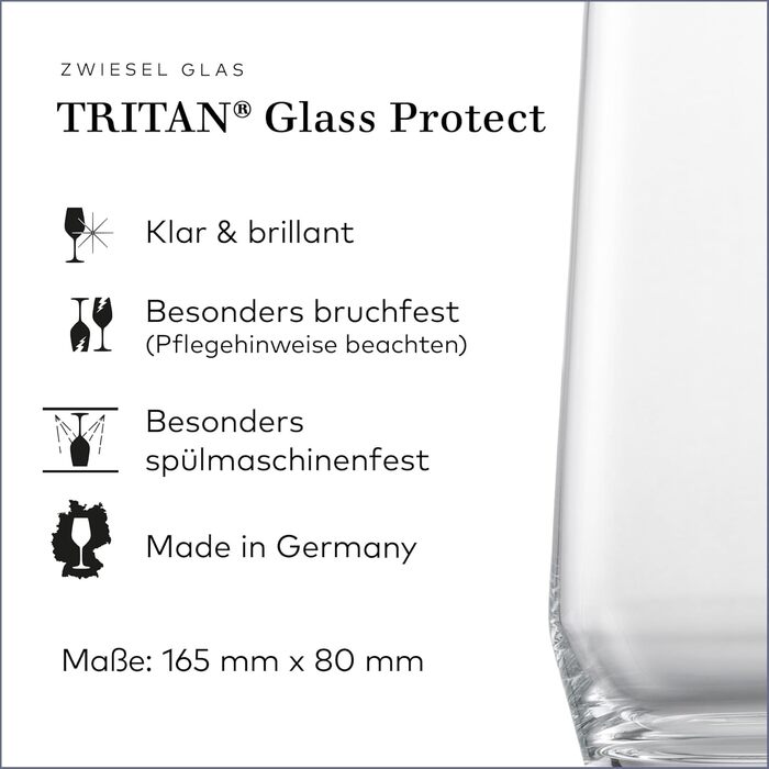 Набір для романтичного вечора Zwiesel Glas Date Night Pure (4 шт.): келихи для шампанського (297 мл) та червоного вина (540 мл), Tritan®-кришталь, Made in Germany