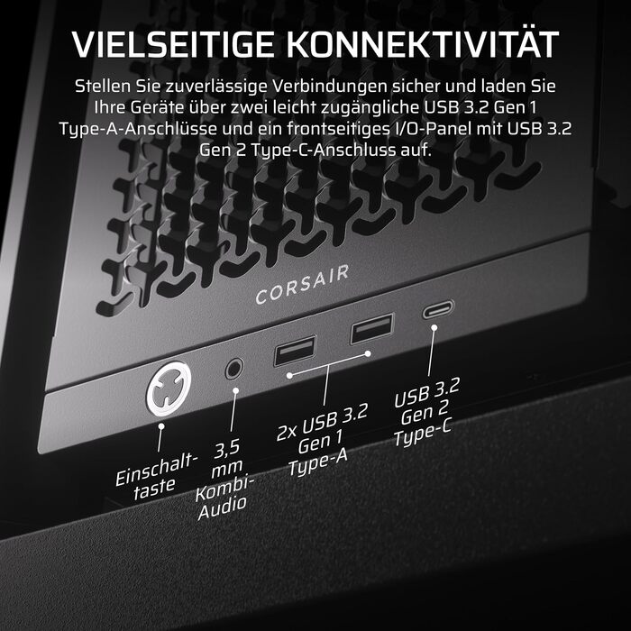 Корпус для ПК CORSAIR 4000D, модульний Mid-Tower ATX, високий повітряний потік, система кріплення вентиляторів InfiniRail™, сумісний з ASUS BTF, MSI Project Zero, Gigabyte Project Stealth, чорний