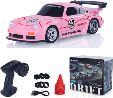 Радіокерований автомобіль Toucan RC Hobby RTR 4x4 1/43 - Повнорозмірний, швидкісний міні-автомобіль