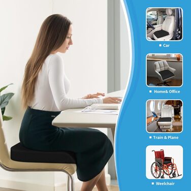 Подушка для сидіння TranquilRelax, чорна