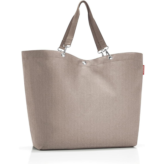 Сумка-шопер Reisenthel Shopper XL – велика, стильна, з водонепроникного матеріалу Herringbone Mokka