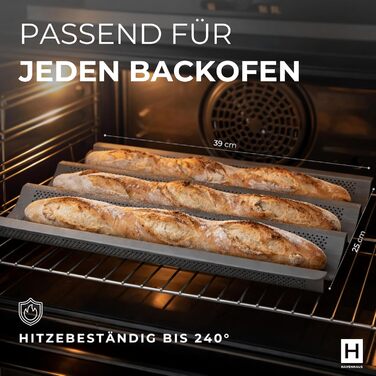 Набір для випічки хліба: корзина для бродіння, набір для закваски з аксесуарами | корзина з ротангу 25см, аксесуари для закваски, датський вінчик, форма для багету з нержавіючої сталі