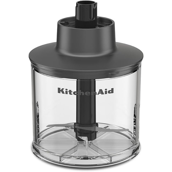 Акумуляторний ручний блендер Kitchenaid з подрібнювачем і віночком, акумулятор, чорний