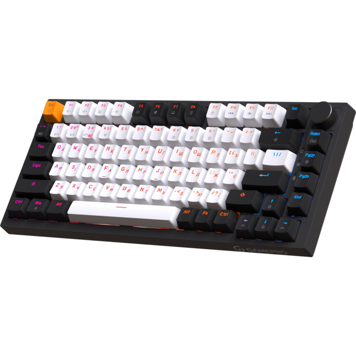 Бездротова механічна клавіатура GamePro MK160 QLAB Sakura Switch Black