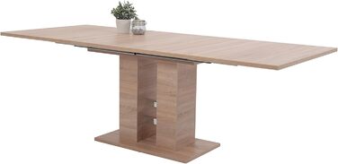 Розсувний обідній стіл Hela Helena, 140-220x90 см, ДСП, декор сонома дуб