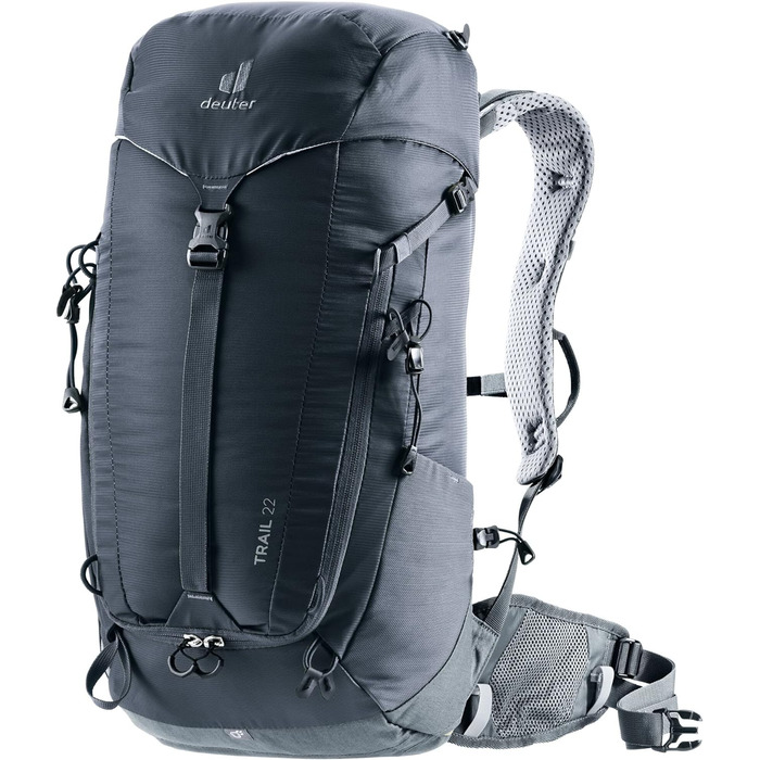 Туристичний рюкзак deuter Unisex Trail 22 (Black-graphite, 22 л, комплект з тримачем для шолома)