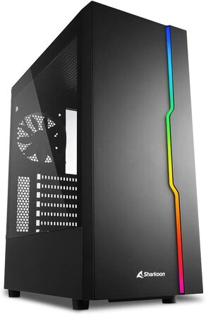 Корпус для ПК Sharkoon RGB Slider з підсвіткою, чорний