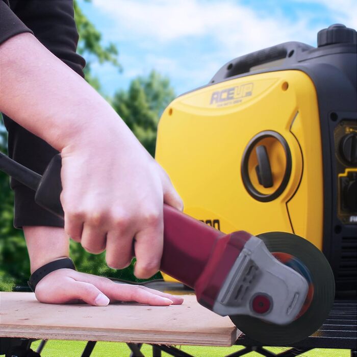 Бензиновий генератор Aceup Energy Inverter 3400W з інвертором, 230V/12V, USB, цифровий дисплей, 4-тактний, 23кг. Для дому, кемпінгу, відпочинку на природі.