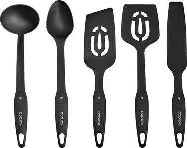 Набір каструль та сковорідок Karaca Ceramica Steel 3Ply: 13 предметів, чорний/золотий, з нержавіючою сталлю та керамічним покриттям