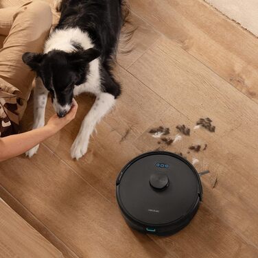 Робот-пилосос та миючий робот Cecotec Conga M70 з лазерною навігацією, потужність 20000 Па, акумулятор 4500 мАг, силіконова щітка для тварин, площа прибирання до 180 м²
