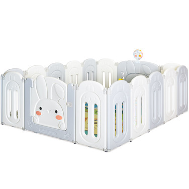 Дитячий манеж Mealux Roger White/Grey (арт. KD-C071 White/Grey)