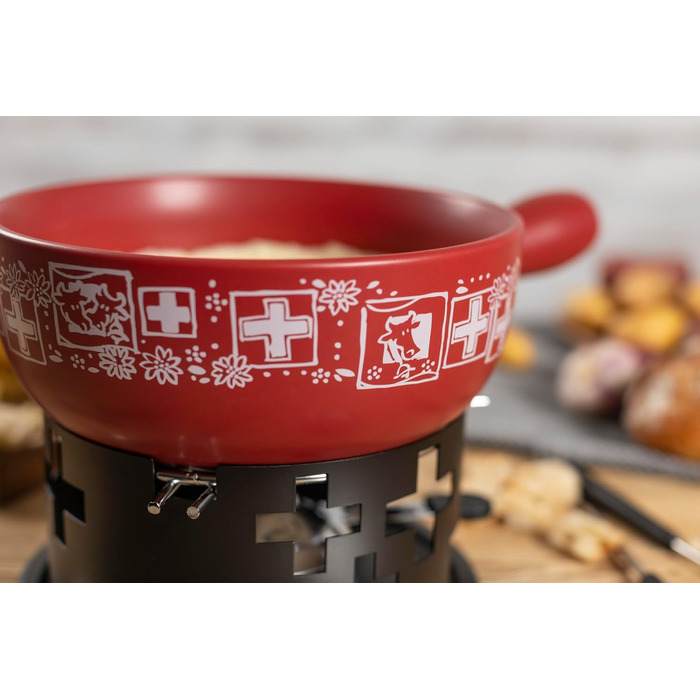 Фондю KUHN RIKON 32317 з кераміки, для приготування сирної страви