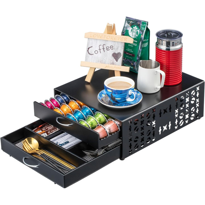 Тримач для капсул Vertuo, аксесуар для кави, органайзер для капсул Nespresso, велика місткість, підходить для всіх розмірів, кавостанція для кав'ярні