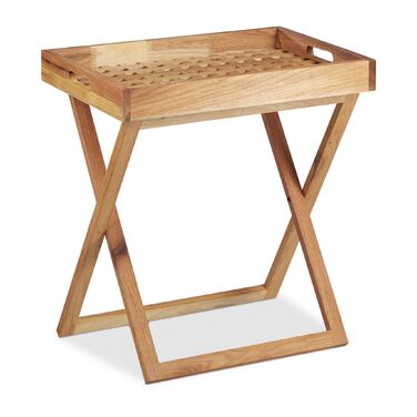 Relaxdays Стіл-трансформер складний горіхового кольору