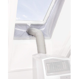 Герметизація вікон побутової техніки Sichler герметизація вікон даху витяжного повітря для мобільних кондиціонерів, монтажна стрічка на липучці (Hot Air Stop, ущільнювач вікна відпрацьованого повітря, осушувач повітря)