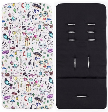 Дитячий прогулянковий візок Petite&Mars Royal 3 BLACK Limited Tattoo