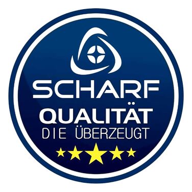 Професійні ножиці для волосся SCHARF STAHL 6,5 з мікрозазубринами орел у футлярі гострий зріз жінки/чоловіки (сині)