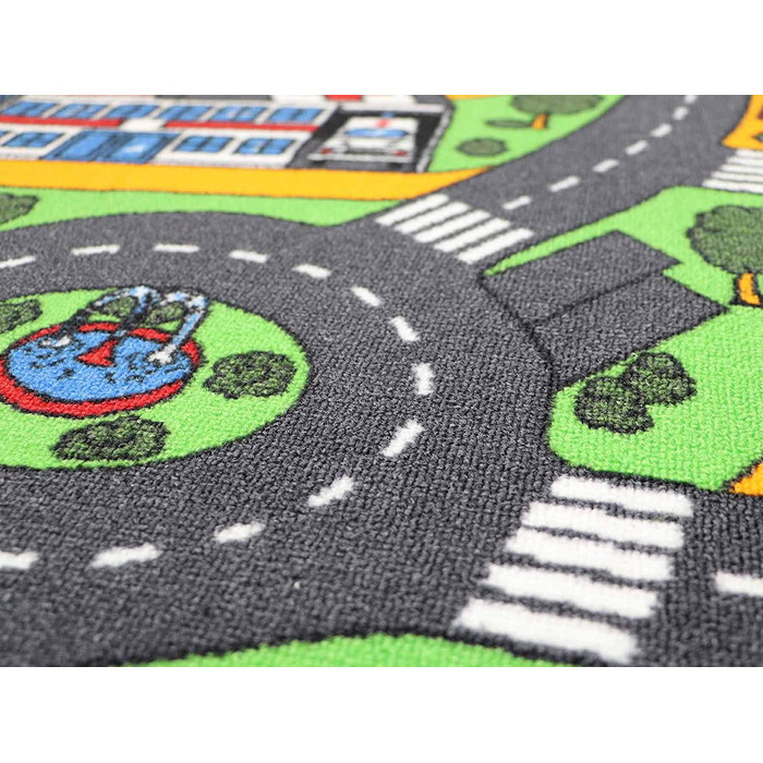 Килимок для ігор Primaflor-міцний дитячий килимок-високоякісний килимок для дитячої - Килимок для ігор для хлопчиків і дівчаток - - 95x133 см (місто, 200x300 см (1 упаковка))