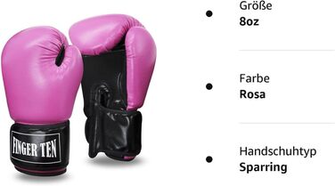 Боксерські рукавички жіночі боксерські рукавички для кікбоксингу жіночі боксерські Рукавички боксерські рукавички 8 10 12 14 унцій рукавички для кікбоксингу рукавички для тренувань з боксу Бойові мистецтва мішок з піском ММА спаринг (рожевий, 8 унцій)