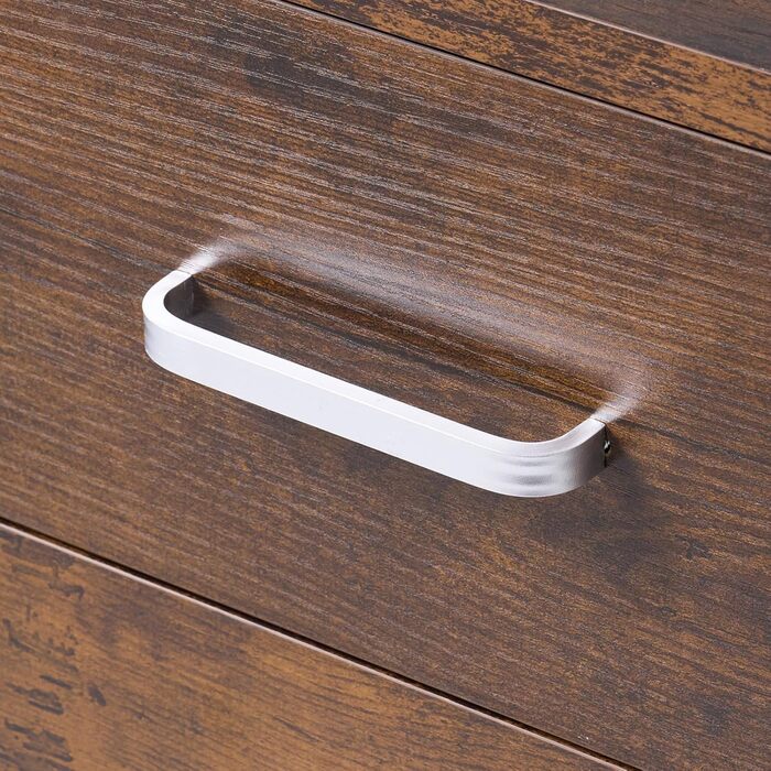 Шафа для документів на колесах SogesHome, мобільний контейнер для офісу, 3 висувні ящики, білий, з замком, для дому та офісу (Вінтаж)