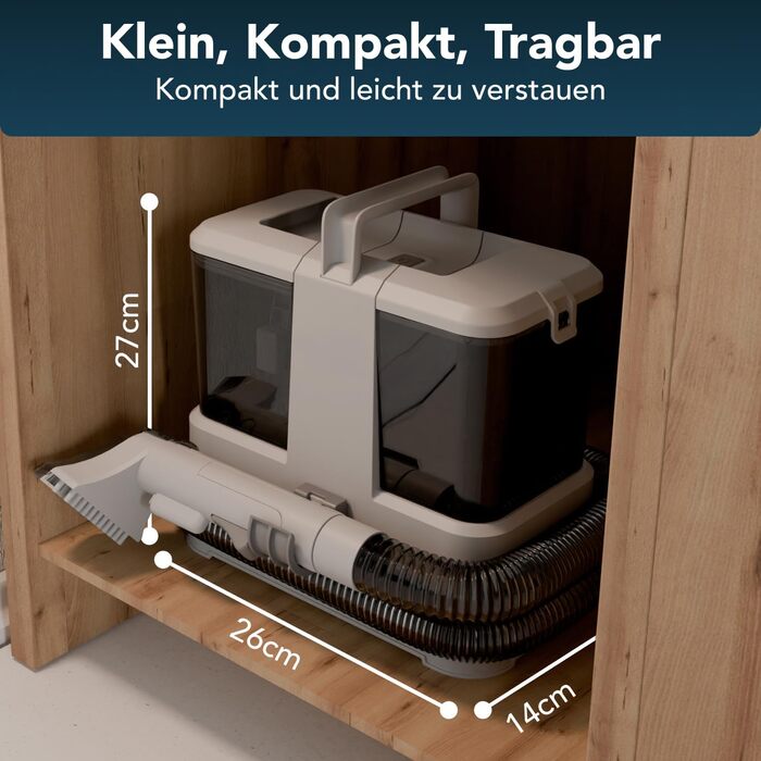 Портативний мийник для м'яких меблів та килимів – компактний пилосос-мийник для килимів, текстилю, автосидінь та диванів