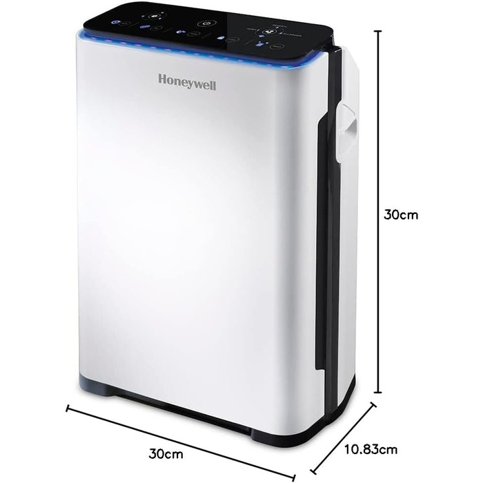 Повітряочисник Honeywell Premium з True HEPA фільтром, датчиком якості повітря, 4-ступенева фільтрація, CADR 204 м³/год, HPA710WE