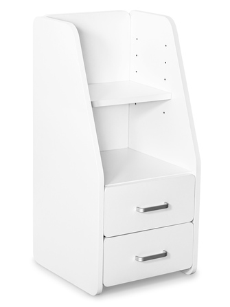 Тумбочка Mealux BD-C12 White з надбудовою (арт. BD-C12 W)