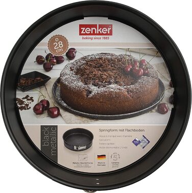 Сковорода Zenker пружинної форми Ø 28 см, з антипригарним покриттям, пласке дно, чорна
