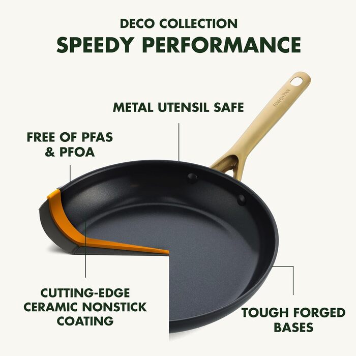 Сковорода GreenPan GP Deco з антипригарним покриттям 30,5 см чорна