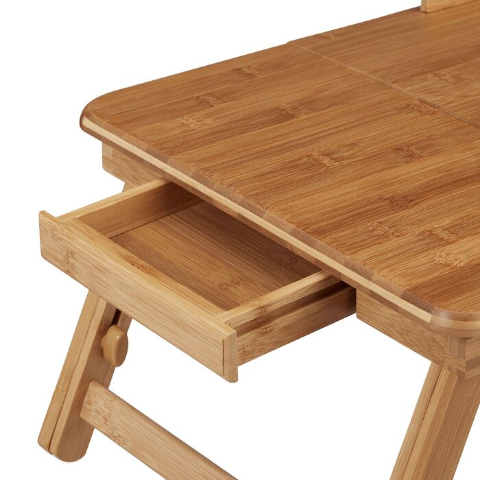 Столик для ноутбука Relaxdays з бамбука XL