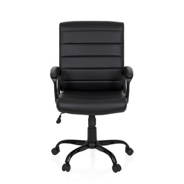 Ергономічне крісло для офісу/керівника ERGOSMOOTH BIG з штучної шкіри, чорного кольору, hjh OFFICE