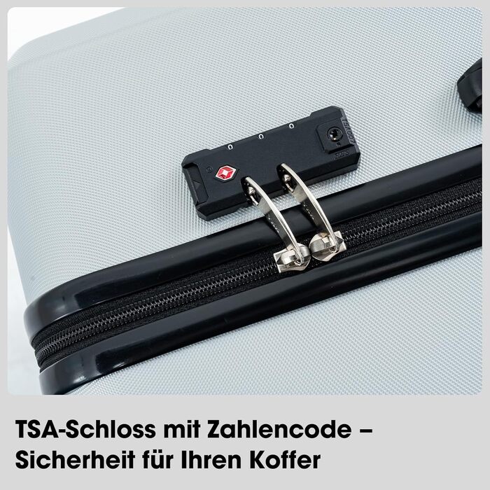 Набір валіз Vallsero 5шт, Gepäck Set, Trolleys, ABS, TSA-Schloss, рожеве золото, темно-сірий