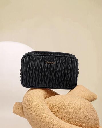 LOVEVOOK Сумка через плече жіноча, маленька сумочка кросбоді, чохол для телефону, сумка на плече, шкіра PU, чорна