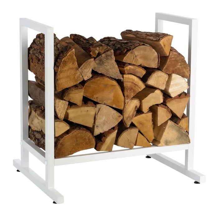 Стильна металева полиця для дров Relaxdays