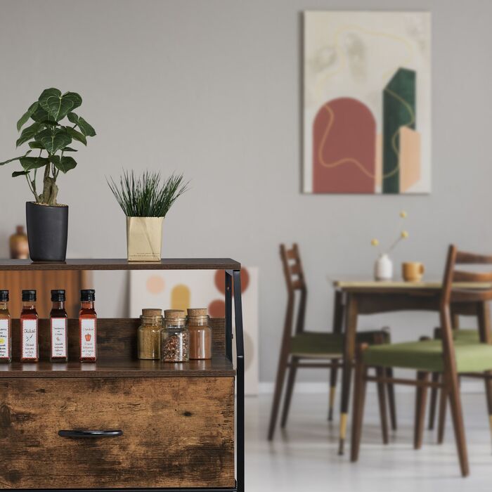 Комод Relaxdays з 3 висувними ящиками