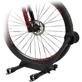 Велосипедна стійка Relaxdays, розширювана підставка для задніх коліс для розмірів коліс 20-29 дюймів, HBT 47 x 34 x 35 см, складна, чорна