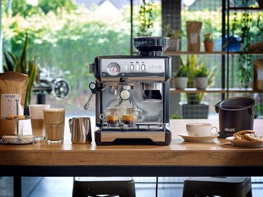 Еспресо-машина GRAEF Milegra ESM802 з вбудованим млином, чорна