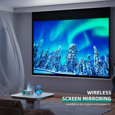 Портативний проєктор Mini Beamer YG300Plus: LED Pico проєктор для домашнього кінотеатру з HDMI, USB, Type-C та пультом дистанційного керування