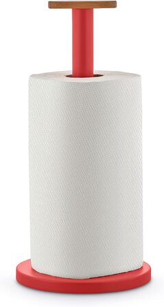 Тримач для паперових рушників Alessi Mattina BG05 R, сталь з епоксидним покриттям та бамбуком, червоний